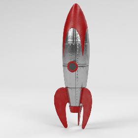 Retro Space Rocket